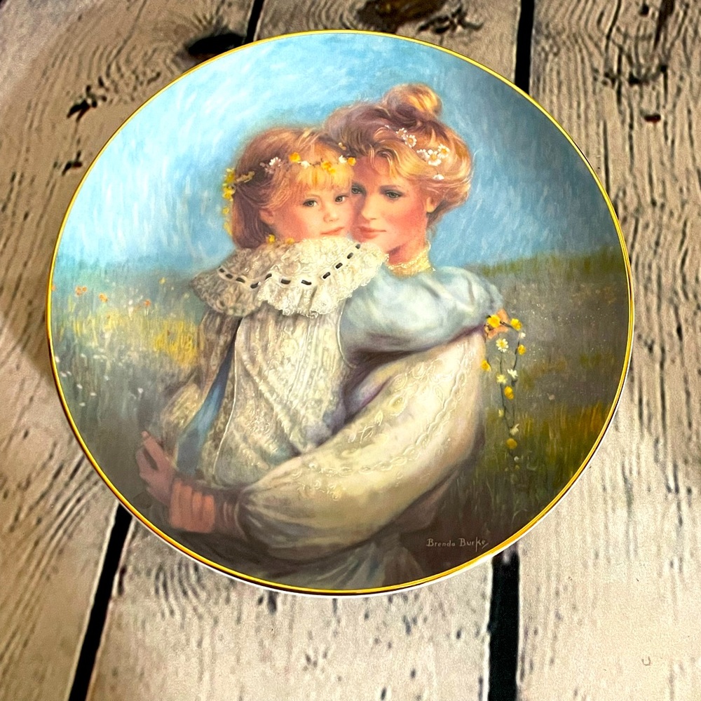 Vintage 1989 W.S. George Precious Embrace by Brenda Burke limited edition Plate